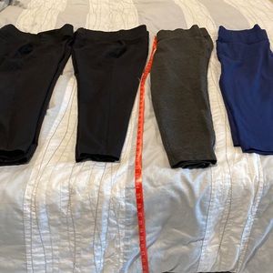 Four (4) pairs of Lands End Starfish Pants size MP medium petite.